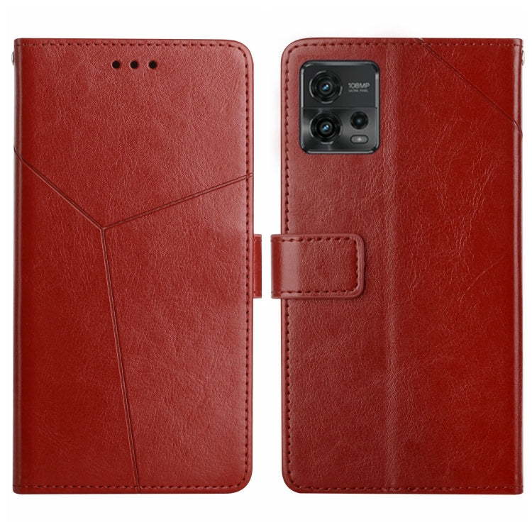 HT01 Y-shaped Pattern Flip Leather Phone Case, For Motorola Moto E22 4G, For Motorola Moto G72 4G, For OPPO A17, For Realme 10 4G