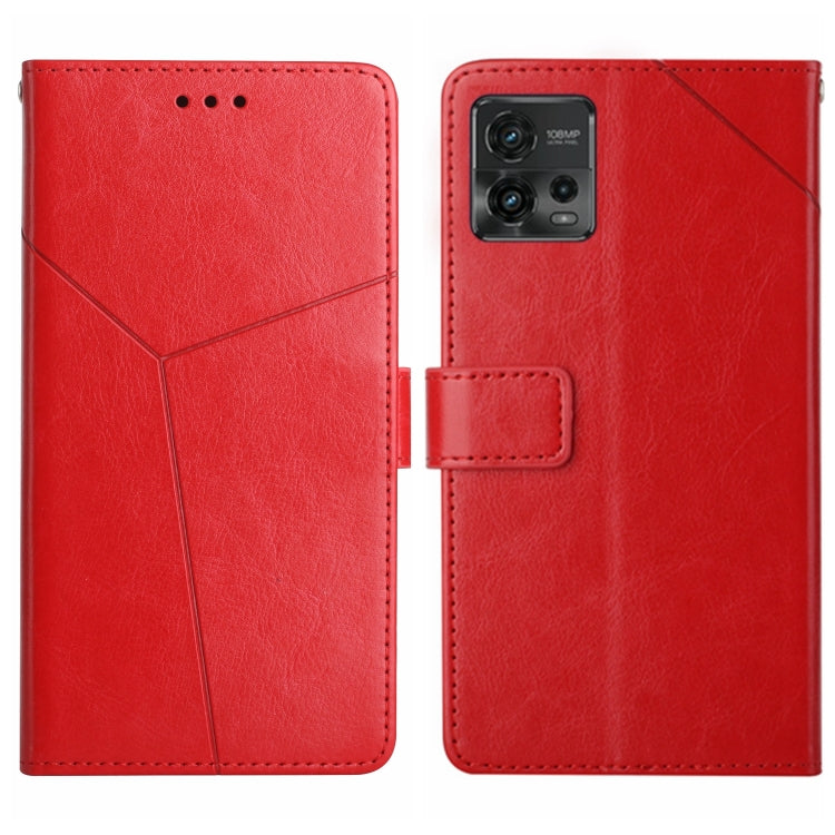 HT01 Y-shaped Pattern Flip Leather Phone Case, For Motorola Moto E22 4G, For Motorola Moto G72 4G, For OPPO A17, For Realme 10 4G