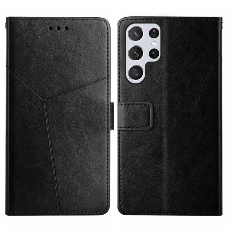 HT01 Y-shaped Pattern Flip Leather Phone Case, For Realme 10 5G, For Realme C33, For Xiaomi Redmi A1+, For Samsung Galaxy S23 Ultra 5G
