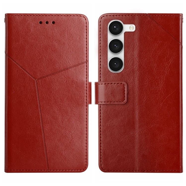 HT01 Y-shaped Pattern Flip Leather Phone Case, For Samsung Galaxy S23 5G, For Samsung Galaxy S23+ 5G, For Sharp Aquos Sense7 SH-V48, For Xiaomi 12 Lite NE