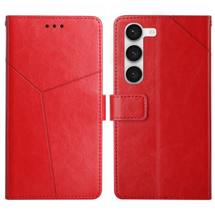 HT01 Y-shaped Pattern Flip Leather Phone Case, For Samsung Galaxy S23 5G, For Samsung Galaxy S23+ 5G, For Sharp Aquos Sense7 SH-V48, For Xiaomi 12 Lite NE