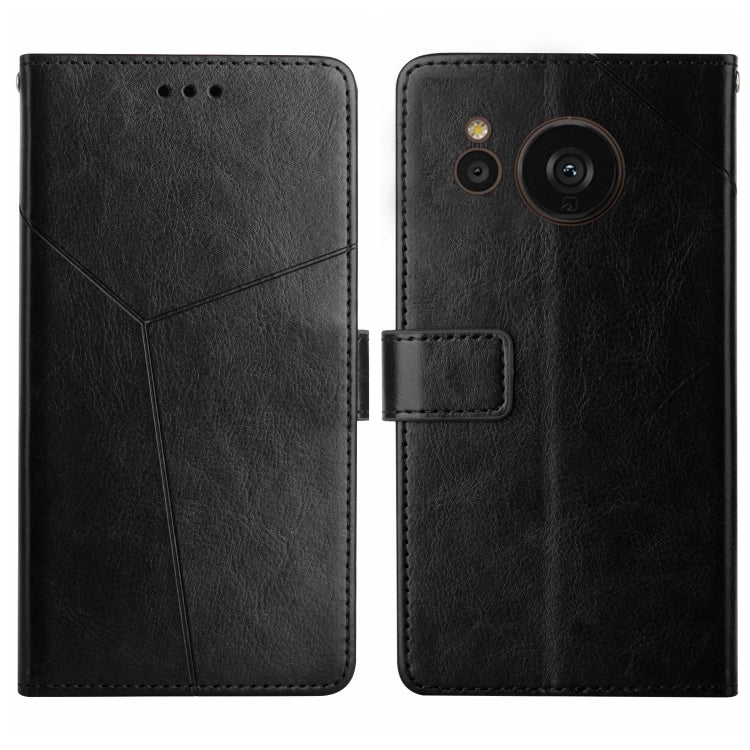 HT01 Y-shaped Pattern Flip Leather Phone Case, For Samsung Galaxy S23 5G, For Samsung Galaxy S23+ 5G, For Sharp Aquos Sense7 SH-V48, For Xiaomi 12 Lite NE