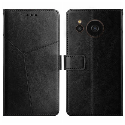 HT01 Y-shaped Pattern Flip Leather Phone Case, For Samsung Galaxy S23 5G, For Samsung Galaxy S23+ 5G, For Sharp Aquos Sense7 SH-V48, For Xiaomi 12 Lite NE