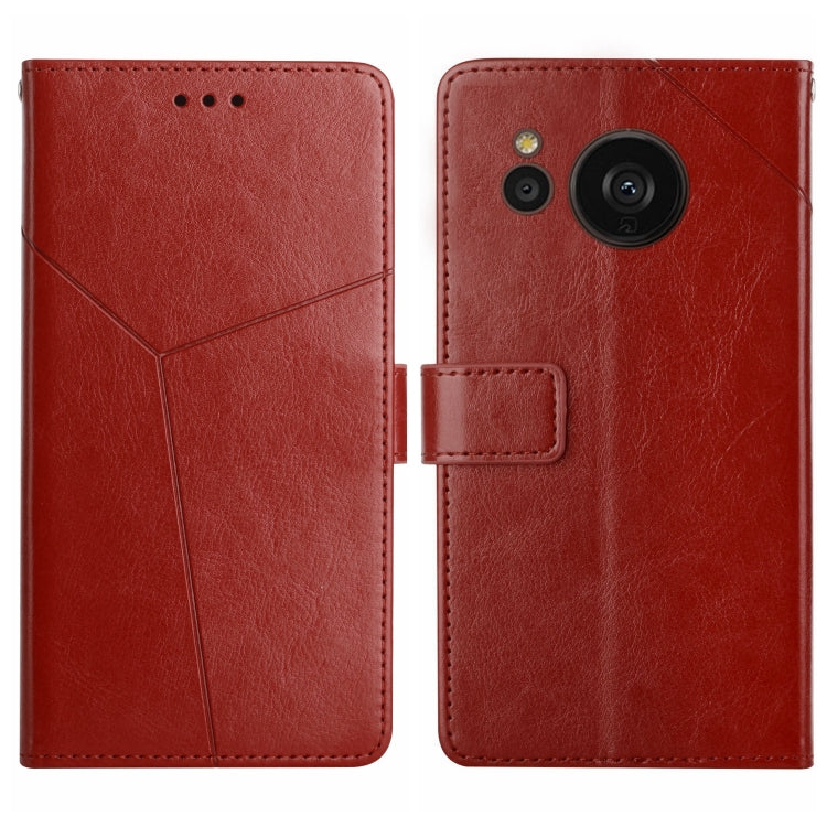 HT01 Y-shaped Pattern Flip Leather Phone Case, For Samsung Galaxy S23 5G, For Samsung Galaxy S23+ 5G, For Sharp Aquos Sense7 SH-V48, For Xiaomi 12 Lite NE