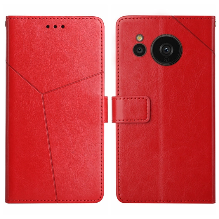 HT01 Y-shaped Pattern Flip Leather Phone Case, For Samsung Galaxy S23 5G, For Samsung Galaxy S23+ 5G, For Sharp Aquos Sense7 SH-V48, For Xiaomi 12 Lite NE