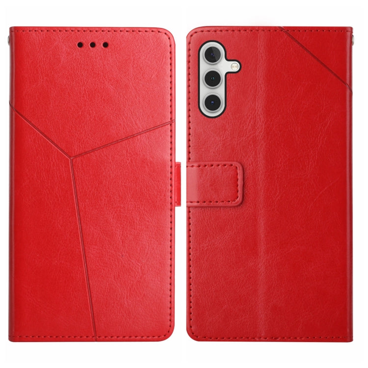 HT01 Y-shaped Pattern Flip Leather Phone Case, For Samsung Galaxy A04E, For Samsung Galaxy A14 5G, For OnePlus Nord N300