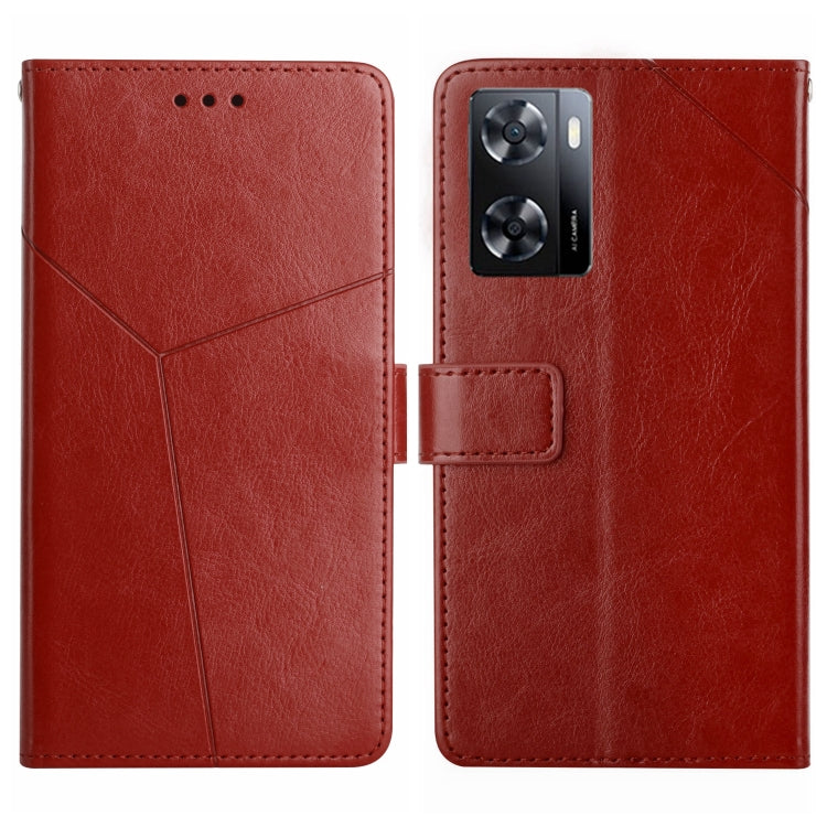 HT01 Y-shaped Pattern Flip Leather Phone Case, For Samsung Galaxy A04E, For Samsung Galaxy A14 5G, For OnePlus Nord N300