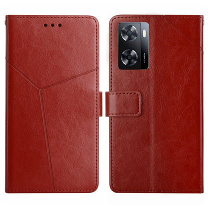 HT01 Y-shaped Pattern Flip Leather Phone Case, For Samsung Galaxy A04E, For Samsung Galaxy A14 5G, For OnePlus Nord N300