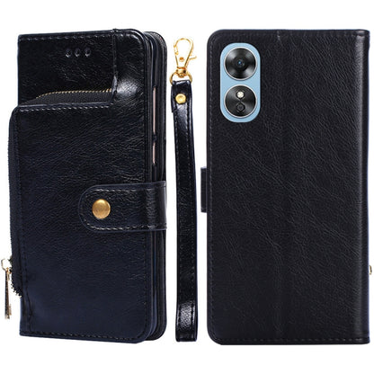 Zipper Bag Leather Phone Case, For Motorola Moto E32 India/E22s 4G Global, For OPPO A17, For OPPO K10x 5G, For Realme C33 4G, For vivo V25 5G/V25e 5G/X80 Lite, For vivo Y16 4G/Y02s 4G