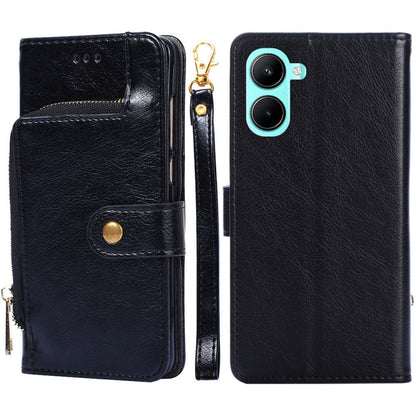 Zipper Bag Leather Phone Case, For Motorola Moto E32 India/E22s 4G Global, For OPPO A17, For OPPO K10x 5G, For Realme C33 4G, For vivo V25 5G/V25e 5G/X80 Lite, For vivo Y16 4G/Y02s 4G