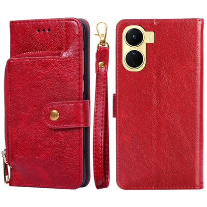 Zipper Bag Leather Phone Case, For Motorola Moto E32 India/E22s 4G Global, For OPPO A17, For OPPO K10x 5G, For Realme C33 4G, For vivo V25 5G/V25e 5G/X80 Lite, For vivo Y16 4G/Y02s 4G