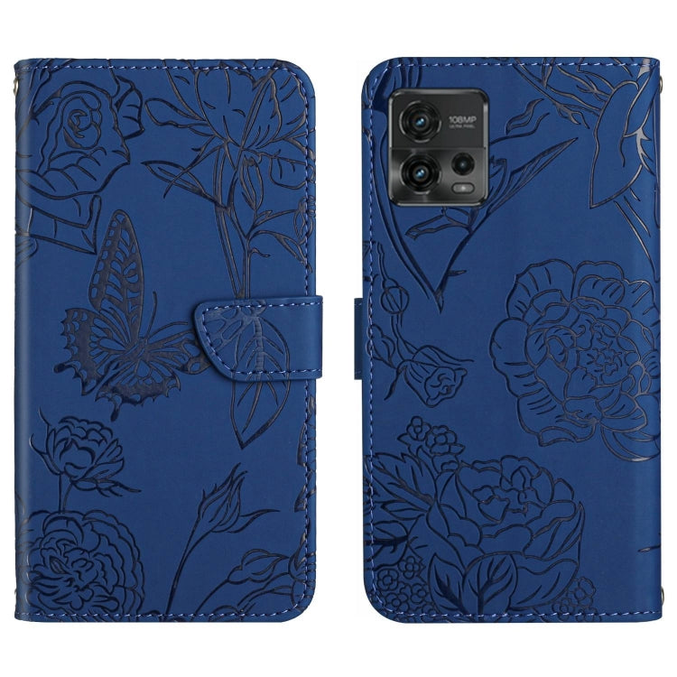 HT03 Skin Feel Butterfly Embossed Flip Leather Phone Case, For Motorola Moto E22 4G, For Motorola Moto G72 4G, For OPPO A17, For Realme 10 4G