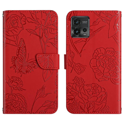 HT03 Skin Feel Butterfly Embossed Flip Leather Phone Case, For Motorola Moto E22 4G, For Motorola Moto G72 4G, For OPPO A17, For Realme 10 4G