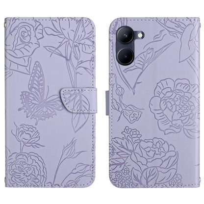 HT03 Skin Feel Butterfly Embossed Flip Leather Phone Case, For Realme 10 5G, For Realme C33, For Xiaomi Redmi A1+, For Samsung Galaxy S23 Ultra 5G