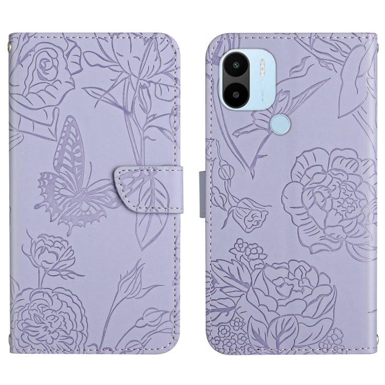 HT03 Skin Feel Butterfly Embossed Flip Leather Phone Case, For Realme 10 5G, For Realme C33, For Xiaomi Redmi A1+, For Samsung Galaxy S23 Ultra 5G