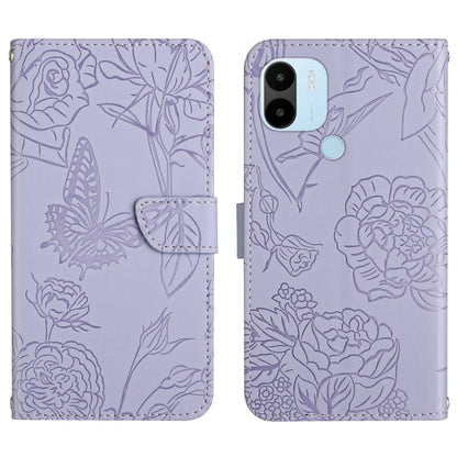 HT03 Skin Feel Butterfly Embossed Flip Leather Phone Case, For Realme 10 5G, For Realme C33, For Xiaomi Redmi A1+, For Samsung Galaxy S23 Ultra 5G
