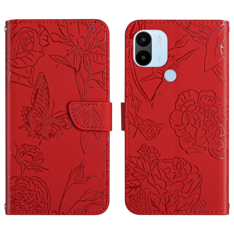 HT03 Skin Feel Butterfly Embossed Flip Leather Phone Case, For Realme 10 5G, For Realme C33, For Xiaomi Redmi A1+, For Samsung Galaxy S23 Ultra 5G