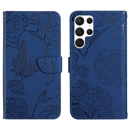 HT03 Skin Feel Butterfly Embossed Flip Leather Phone Case, For Realme 10 5G, For Realme C33, For Xiaomi Redmi A1+, For Samsung Galaxy S23 Ultra 5G