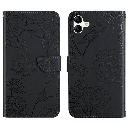 HT03 Skin Feel Butterfly Embossed Flip Leather Phone Case, For Samsung Galaxy A04E, For Samsung Galaxy A14 5G, For OnePlus Nord N300