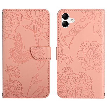 HT03 Skin Feel Butterfly Embossed Flip Leather Phone Case, For Samsung Galaxy A04E, For Samsung Galaxy A14 5G, For OnePlus Nord N300