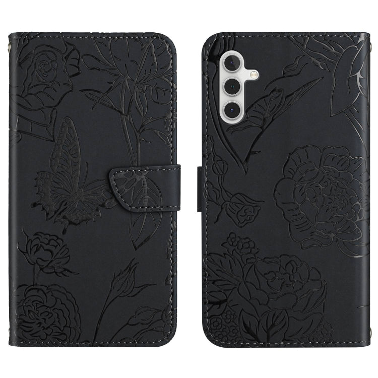 HT03 Skin Feel Butterfly Embossed Flip Leather Phone Case, For Samsung Galaxy A04E, For Samsung Galaxy A14 5G, For OnePlus Nord N300