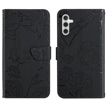 HT03 Skin Feel Butterfly Embossed Flip Leather Phone Case, For Samsung Galaxy A04E, For Samsung Galaxy A14 5G, For OnePlus Nord N300