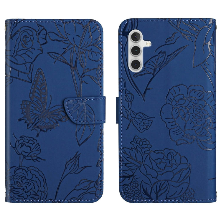 HT03 Skin Feel Butterfly Embossed Flip Leather Phone Case, For Samsung Galaxy A04E, For Samsung Galaxy A14 5G, For OnePlus Nord N300