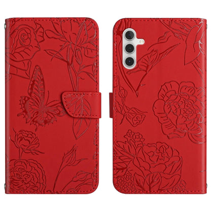 HT03 Skin Feel Butterfly Embossed Flip Leather Phone Case, For Samsung Galaxy A04E, For Samsung Galaxy A14 5G, For OnePlus Nord N300