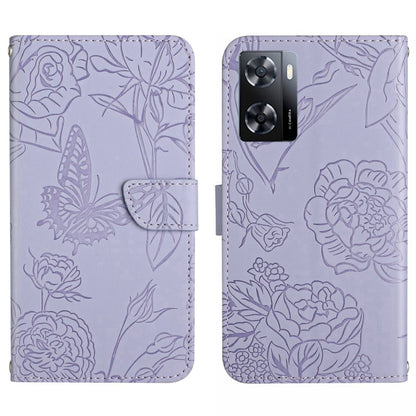 HT03 Skin Feel Butterfly Embossed Flip Leather Phone Case, For Samsung Galaxy A04E, For Samsung Galaxy A14 5G, For OnePlus Nord N300