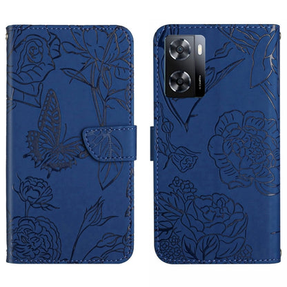 HT03 Skin Feel Butterfly Embossed Flip Leather Phone Case, For Samsung Galaxy A04E, For Samsung Galaxy A14 5G, For OnePlus Nord N300