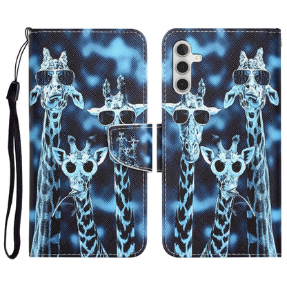Colored Drawing Leather Phone Case, For Samsung Galaxy A14 5G