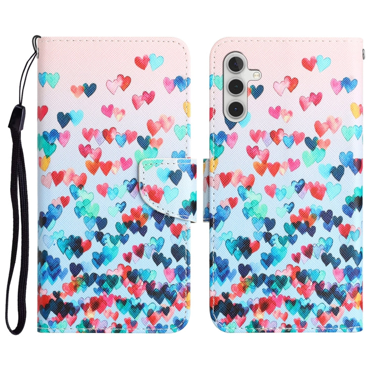 Colored Drawing Leather Phone Case, For Samsung Galaxy A14 5G