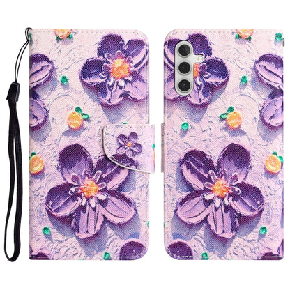 Colored Drawing Leather Phone Case, For Samsung Galaxy A14 5G