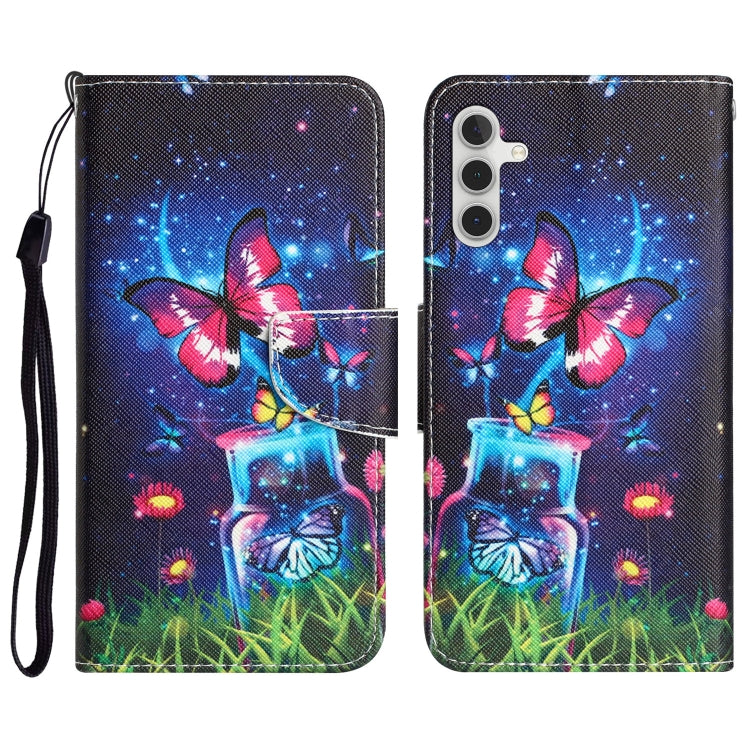 Colored Drawing Leather Phone Case, For Samsung Galaxy A14 5G