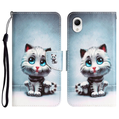 Colored Drawing Leather Phone Case, For Samsung Galaxy A23e