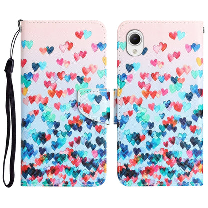 Colored Drawing Leather Phone Case, For Samsung Galaxy A23e