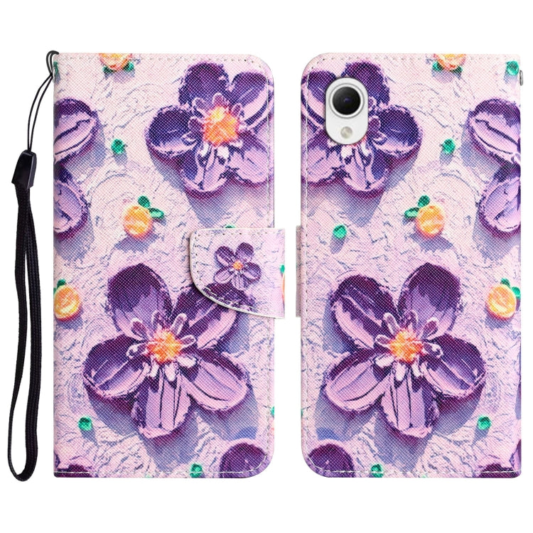 Colored Drawing Leather Phone Case, For Samsung Galaxy A23e
