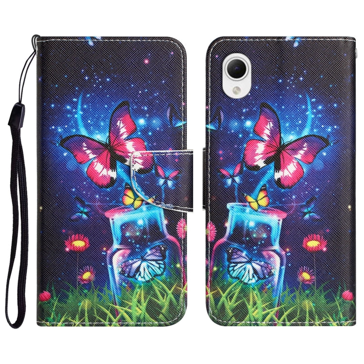 Colored Drawing Leather Phone Case, For Samsung Galaxy A23e
