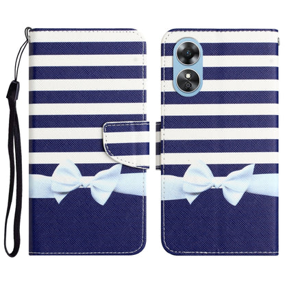 Colored Drawing Leather Phone Case, For OPPO A17