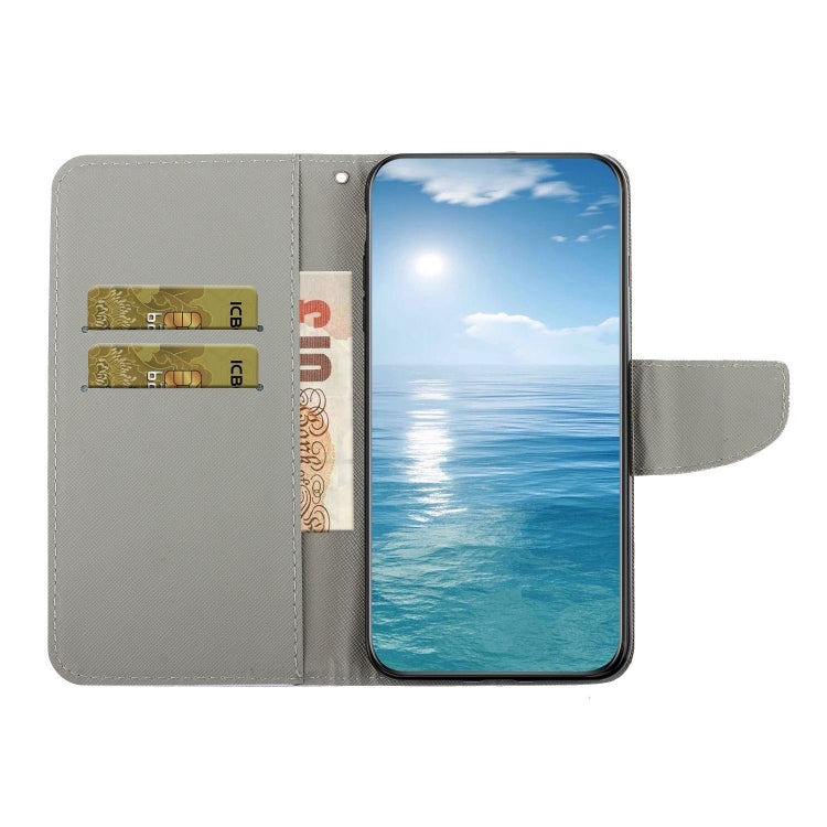 Colored Drawing Leather Phone Case, For OPPO A57 2022