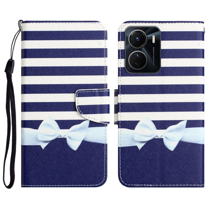 Colored Drawing Leather Phone Case, For vivo Y16