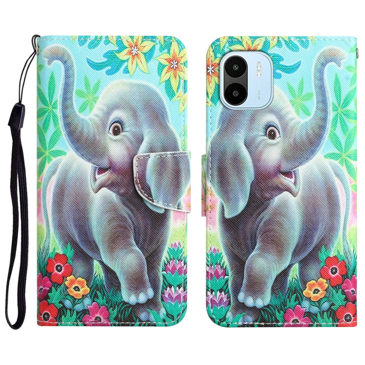 Colored Drawing Leather Phone Case, For Xiaomi Redmi A1