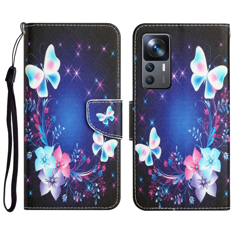 Colored Drawing Leather Phone Case, For Xiaomi 12T / 12T Pro / Redmi K50 Ultra