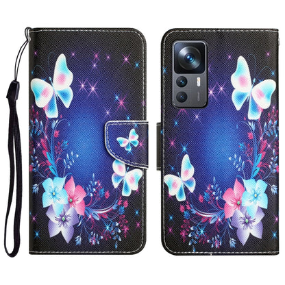 Colored Drawing Leather Phone Case, For Xiaomi 12T / 12T Pro / Redmi K50 Ultra