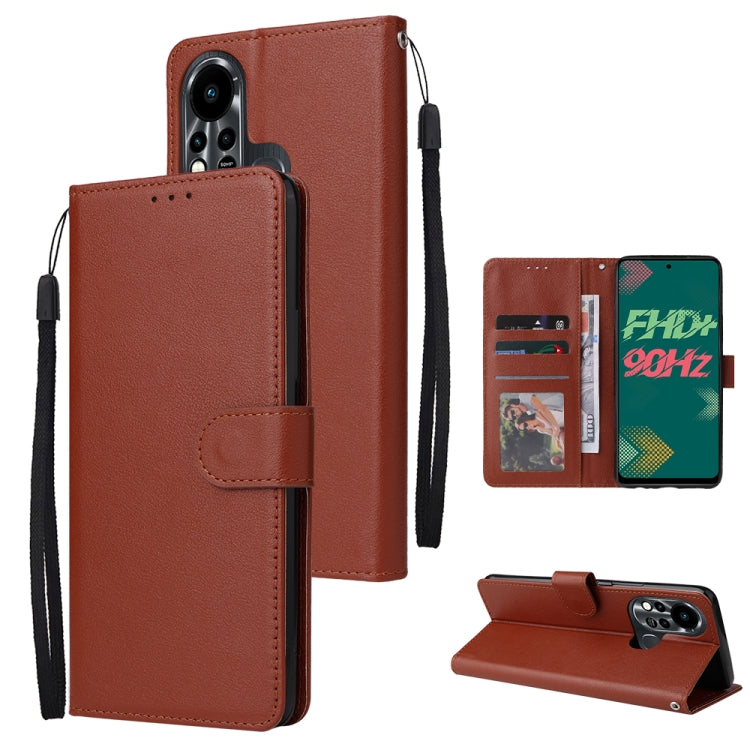 Multifunctional Horizontal Flip Leather Case with Three Card Slot, For Infinix Note 11s, For Infinix Note 11 Pro, For Infinix Note 10 Pro