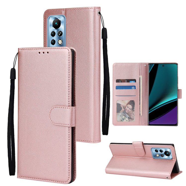 Multifunctional Horizontal Flip Leather Case with Three Card Slot, For Infinix Note 11s, For Infinix Note 11 Pro, For Infinix Note 10 Pro