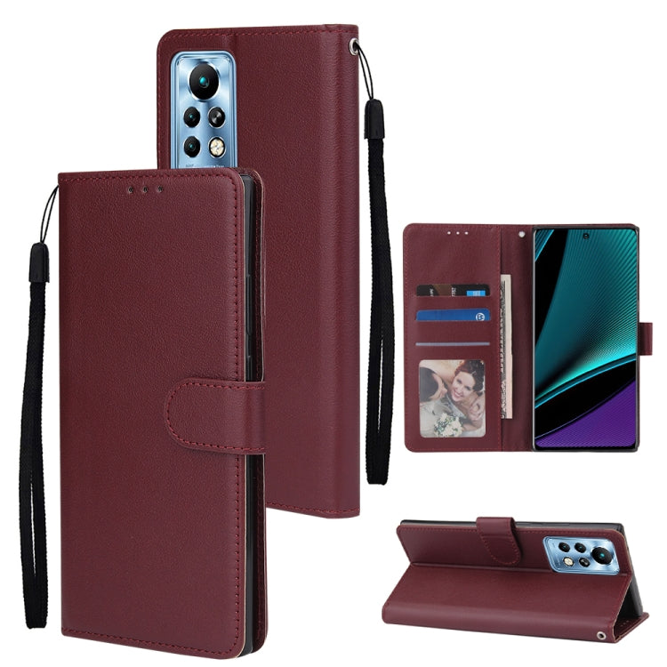 Multifunctional Horizontal Flip Leather Case with Three Card Slot, For Infinix Note 11s, For Infinix Note 11 Pro, For Infinix Note 10 Pro
