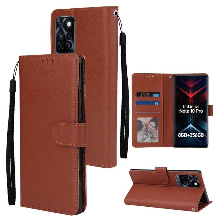 Multifunctional Horizontal Flip Leather Case with Three Card Slot, For Infinix Note 11s, For Infinix Note 11 Pro, For Infinix Note 10 Pro