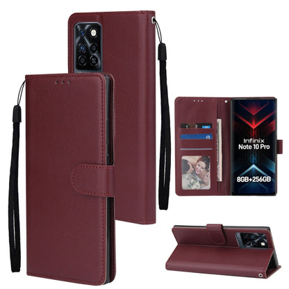 Multifunctional Horizontal Flip Leather Case with Three Card Slot, For Infinix Note 11s, For Infinix Note 11 Pro, For Infinix Note 10 Pro