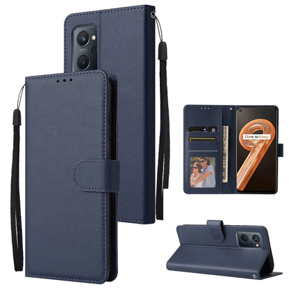 Multifunctional Horizontal Flip Leather Case with Three Card Slot, For Realme 9i, For Realme 8i, For Realme C21Y / C25Y